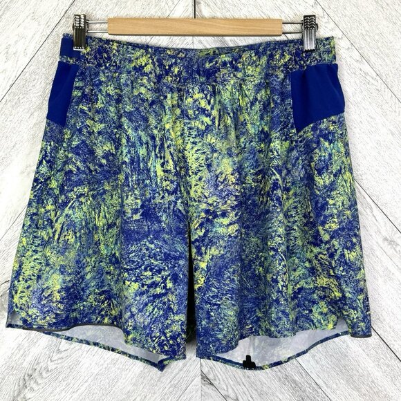 Lululemon Surge Shorts 6" Lined Mens Size Large Performance Running Seawheeze - Picture 1 of 4